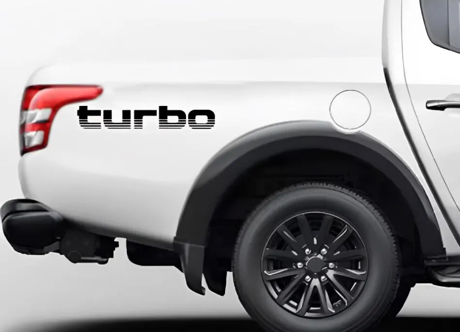 2x turbo  , sport for car or pickup  , decalques autocollant  stickers