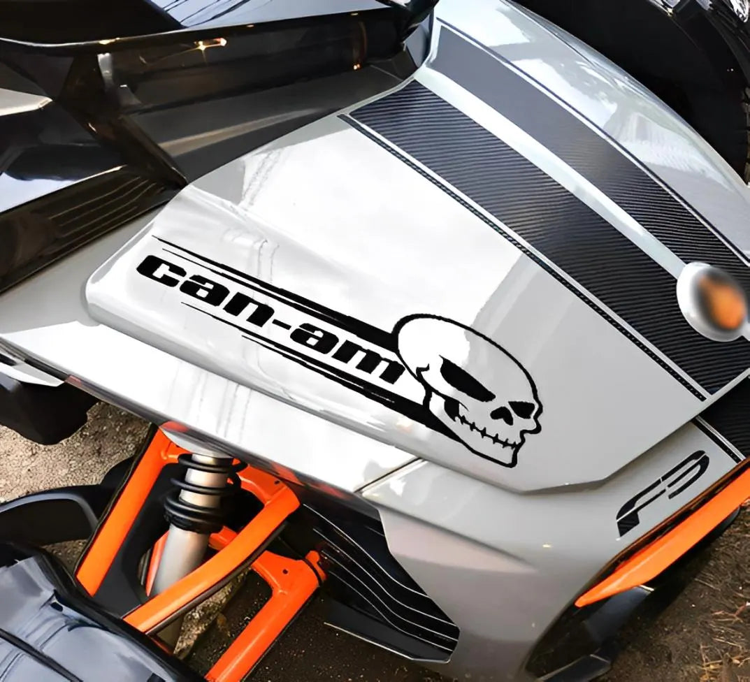 2x Stickers Can-Am Skull – gauche et droite , sport  ,decalques autocollant  stickers
